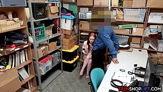 ozzie teen 18+ redhead ella hughes gets busted for stealing 😱