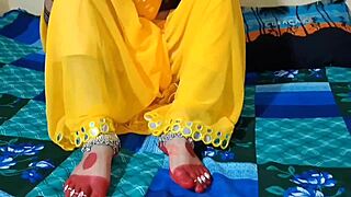 In this Hindi porn video, the cute Indian babe gets her first time anal from her friend in bedroom