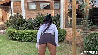 Colegial Safada Feels Intense Emotions During Hardcore Interracial Massage Orgasm with Ebony and Asian Vibes