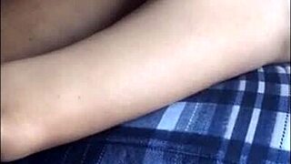 Asian wife was home alone when a hung black guy showed up for cuckold session. Husband watched her take doggystyle and missionary pounding with cum finish.