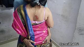 Indian Mature Milf with Big Tits Engages in Couple Fucking alongside Young Guy with Monster Cock