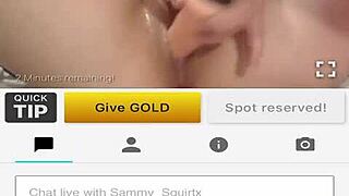 Squirting colombian milf uses dildo on wet pussy to orgasm