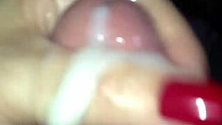 red nail hand, want some cum?