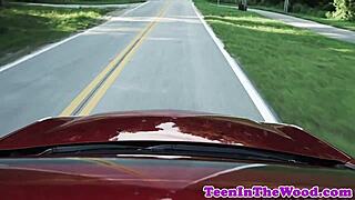 Restrained Teen Faces Rough Domination from Horny Stranger in Bondage Doggystyle and Cum in Mouth