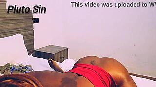 jasmine candy bends over in sexy red dress for intense big black cock pounding in lagos hotel room