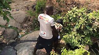 quickie by the riverside tells of asian big ass european pornstar taking monster cock outdoors