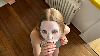 hey, this coed student blows and handjobs for cash, then bends over doggystyle till cum in mouth - full movie action.