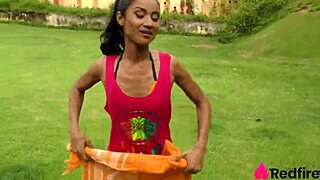 Niara Pessanha trains outdoors with anal and double penetration using big cock and toys for gaping results.