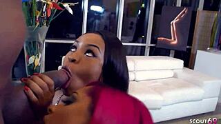 two black curvy ebony bitches with huge bouncing natural tits seduce black monster cock boy to ffm 3some fuck