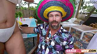 Horny Hot Wife Boldly Sucks and Fucks Big Cock in Front of Cheating Husband for Hardcore Reality Thrill