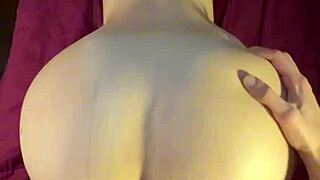 Big ass college girl bends over for doggy style in dorm room with roommate.