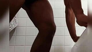 i love doing rock hard pushups with my big black cock out there