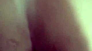 husband lets friend lick her tits while he fucks young ass pussy