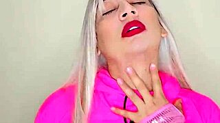 Isn't this transexual's pink and tasty cock just perfect for crossdressing fun?