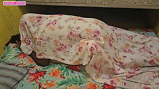 Intense Emotions As Couple Kisses And Fucks Rough Interracial Anal With Creampie Under Sheets