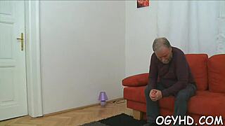 hey this cute j gal gets fucked hard by an old chap in rough russian style