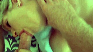 blonde milf jolene devil sucks cock and swallows hubby's hot cum load solo 😏