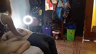 Peruvian Teen Gets Pussy Licked and Ass Kneaded by Horny Pizza Guy!