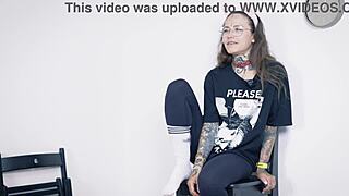 Maris Very 1st Casting With Intense Blowjob on Big Black Monster Cock in Interview