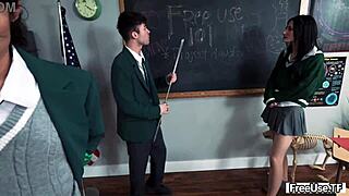 teacher gives whitney oc extra credit with david lee and joshua lewis pounding