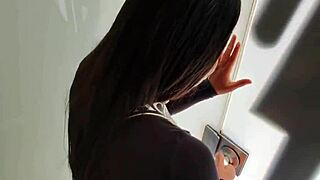 they're risking it all as he fucks her right there in public on the street getting caught in the act