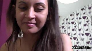 i couldn't resist this flawless czech babe in supermarket she stripped and took my cock pov style