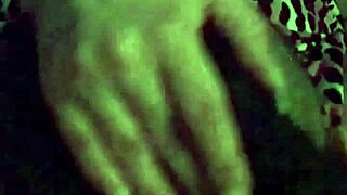 Fuschia Leopard licks pussy close-up?