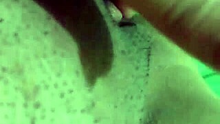 Mature Shaved Pussy Solo Masturbation at Home