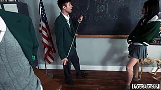 teacher gives whitney oc extra credit with david lee and joshua lewis pounding