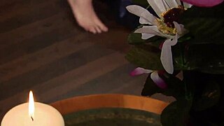 stacey saran fingers her pierced clit as huge cock hammers her