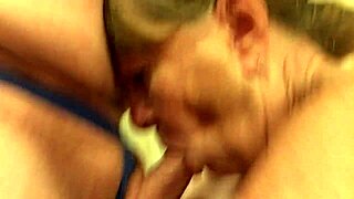 dark magician granny gives deepthroat blowjob in cosplay costume with close up licking