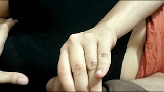 with my best friend after gym in tight latex leggings