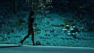 Redhead Lesbian Rides Shaved Pussy Toy on Holiday Night