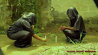 Mature Milf Rides Big Cock in Bush for Orgasm