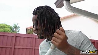 wanna see rissa may's perfect natural tits bounce while she rides pool guy's monster cock?