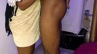 quickie bangs tight housegirl pussy while changing clothes