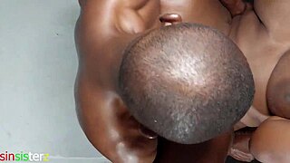 Big ass ebony mom bends for deep massage cock pounding