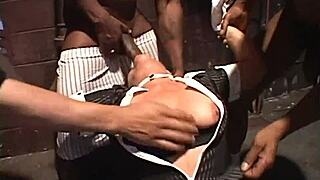 Young Debella bangs big black cocks gangbang