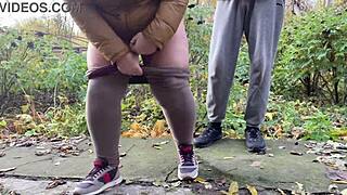 Milf squats piss in leggings wanna watch?