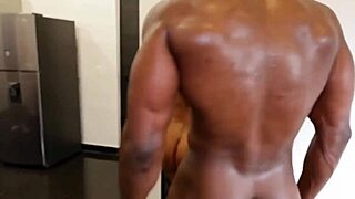 Homemade Big Black Booty African Milf Babe Rides Monster BBC Cowgirl Raw