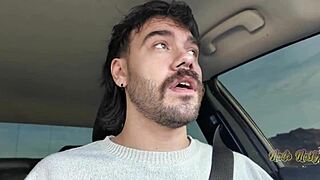 Bent over oiled blowjob doggy backstage nasty!