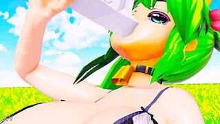 mulher-vaca cosplay rides cowgirl with belly and milk boob expansion! 🐄💦🤰