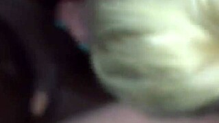 blonde gags on huge black cock sloppy interracial style ughh