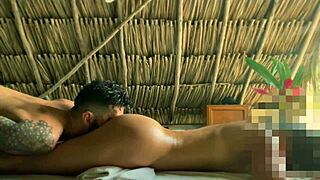 giving beach massages to horny tourists with hot music!