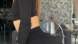 wanna see ellie leen oil her fit pussy for intense dildo orgasm masturbation?