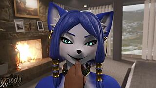 breed that blue vixen milf's furry pussy with big cock cum!