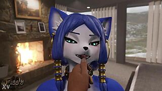 breed that blue vixen milf's furry pussy with big cock cum!