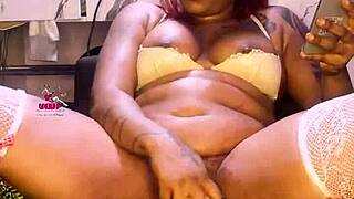 Ever seen an ugly milf squirt hard with dildo solo?