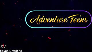 emily white's skinny ass wrecked by two huge bbc pounding deep anal