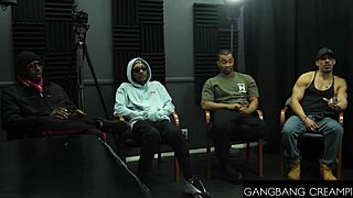 Lilith Graces huge tits gangbanged sloppy with five creampie loads